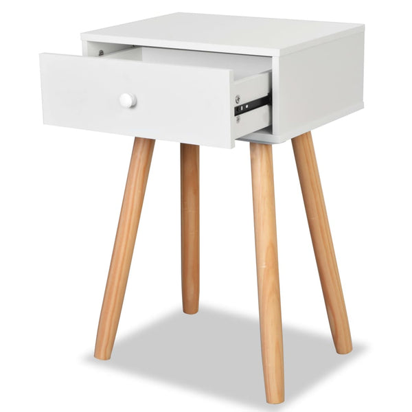 vidaXL Nightstands 2 pcs. Solid Pine Wood 40x30x61 cm White