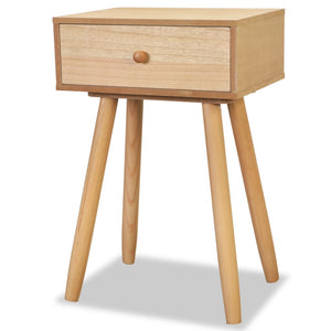 vidaXL Bedside Cabinets 2 pcs Solid Pine Wood 40x30x61 cm Brown