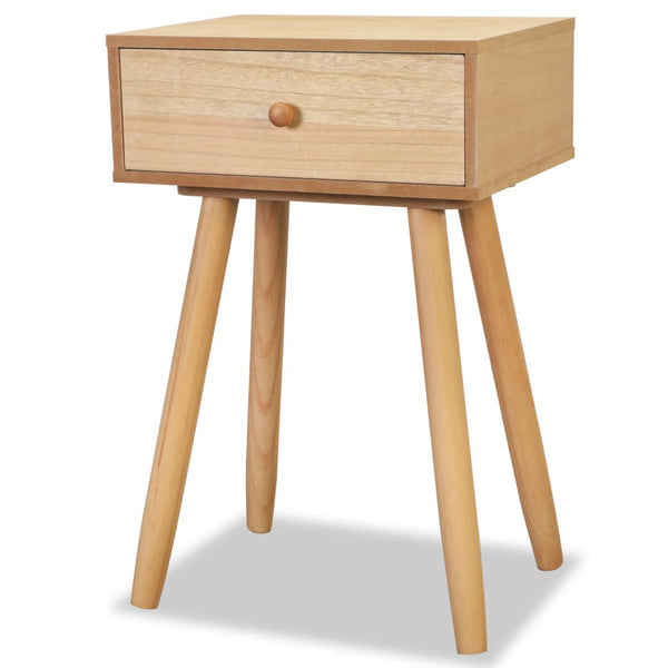 vidaXL Bedside Cabinets 2 pcs Solid Pine Wood 40x30x61 cm Brown