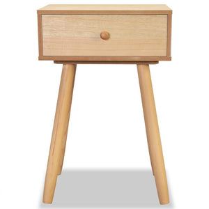 vidaXL Bedside Cabinets 2 pcs Solid Pine Wood 40x30x61 cm Brown