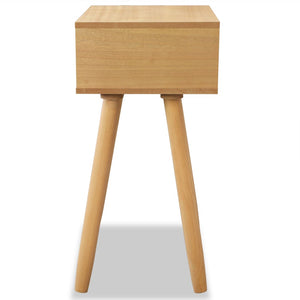 vidaXL Bedside Cabinets 2 pcs Solid Pine Wood 40x30x61 cm Brown