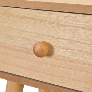 vidaXL Bedside Cabinets 2 pcs Solid Pine Wood 40x30x61 cm Brown