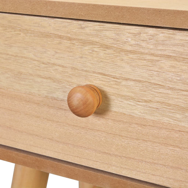 vidaXL Bedside Cabinets 2 pcs Solid Pine Wood 40x30x61 cm Brown