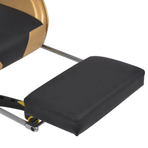 vidaXL Gaming Chair Gold 70 x 71 x 136 cm Artificial Leather