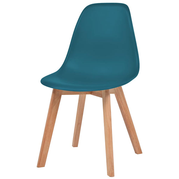 vidaXL Dining Chairs 6 pcs. Turquoise Plastic