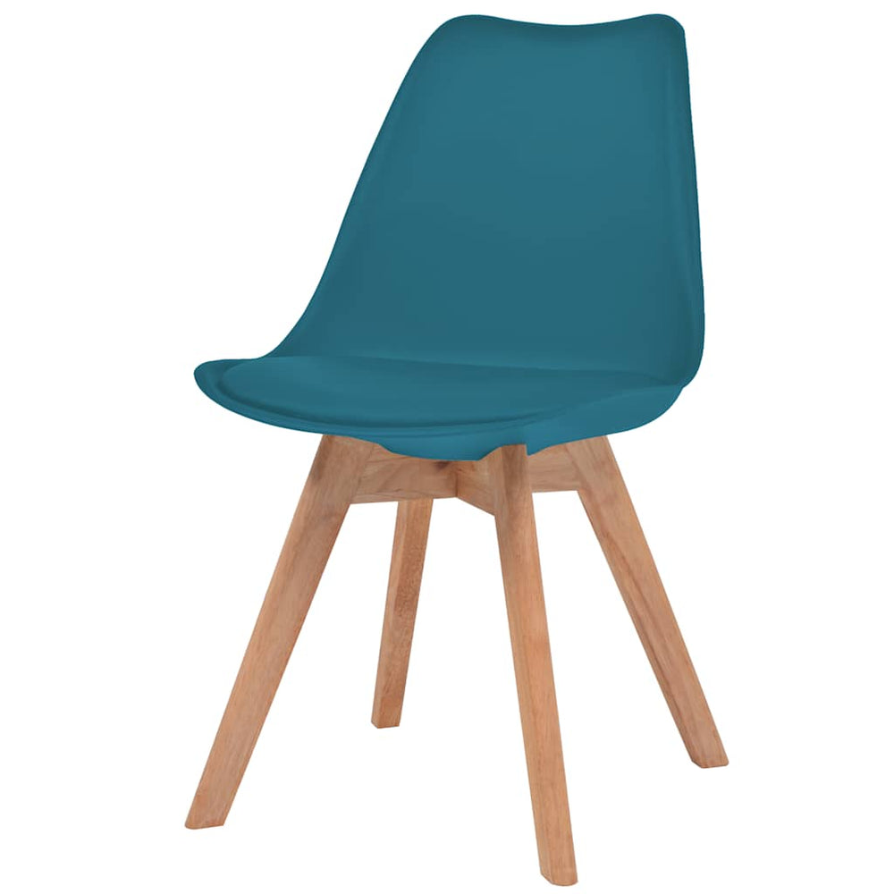 vidaXL Dining Chairs 2 pcs Turquoise Plastic