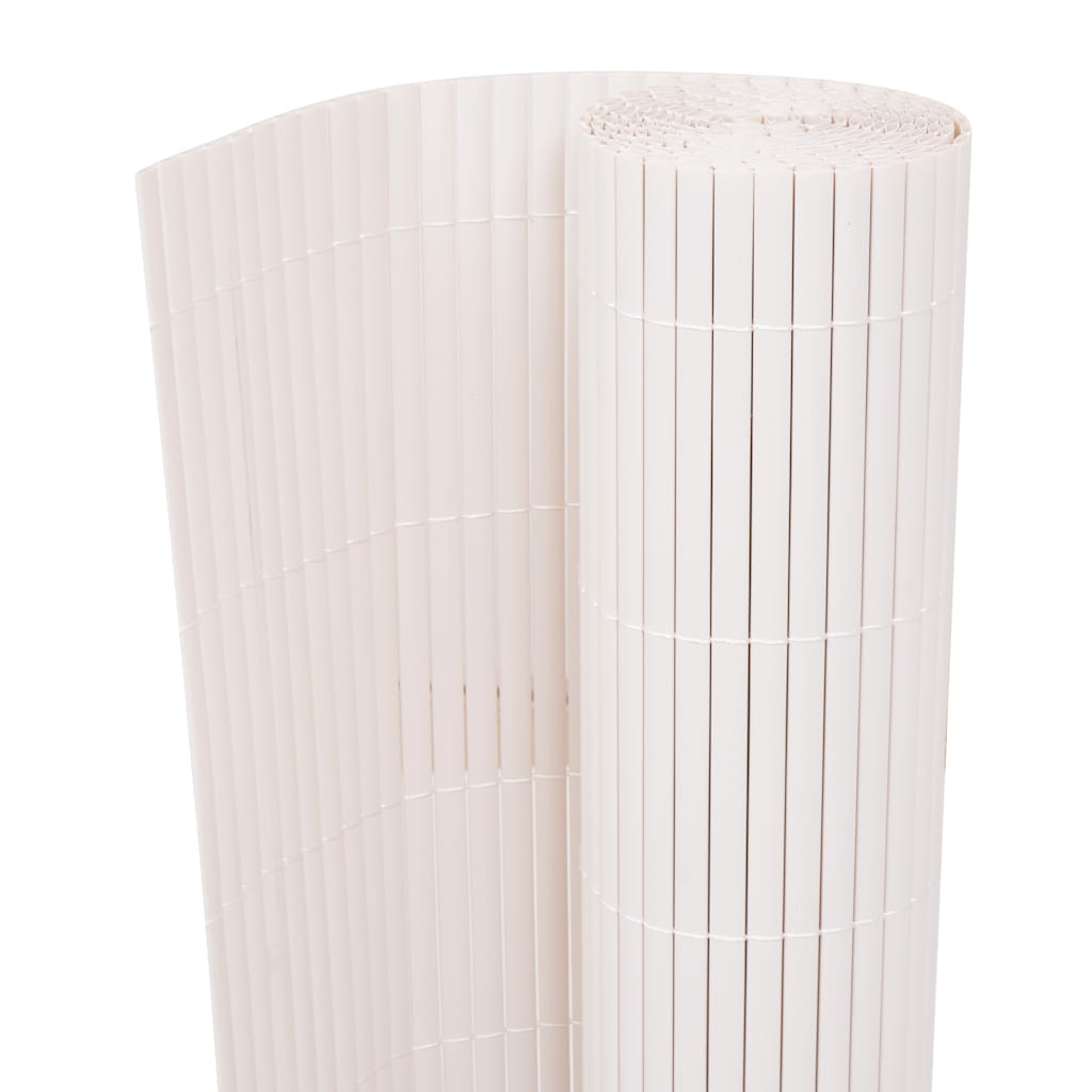 vidaXL Double-Sided Garden Fence 90 x 300 cm White