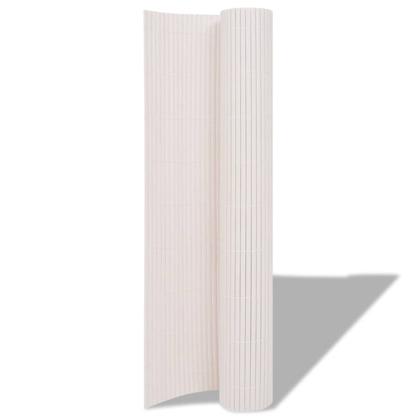 vidaXL Double-Sided Garden Fence 90 x 300 cm White