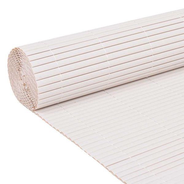 vidaXL Double-Sided Garden Fence 90 x 300 cm White