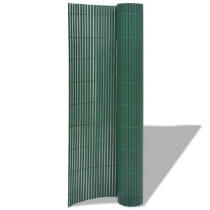 vidaXL Garden Fence Double-Sided PVC 90x300 cm Green