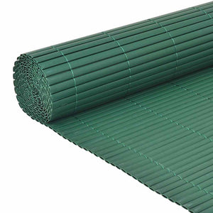 vidaXL Garden Fence Double-Sided PVC 90x300 cm Green