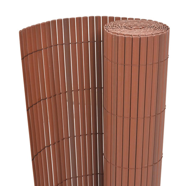 vidaXL Garden Fence Brown 150 x 300 cm PVC