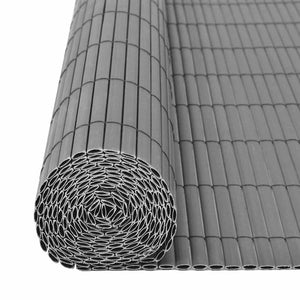 vidaXL Garden Fence Gray 150 x 300 cm PVC