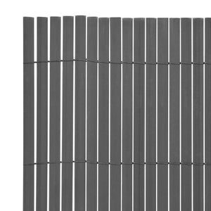 vidaXL Garden Fence Gray 150 x 300 cm PVC