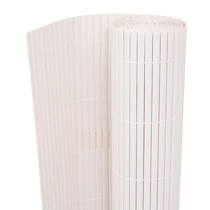 vidaXL Garden Fence White 150 x 500 cm PVC