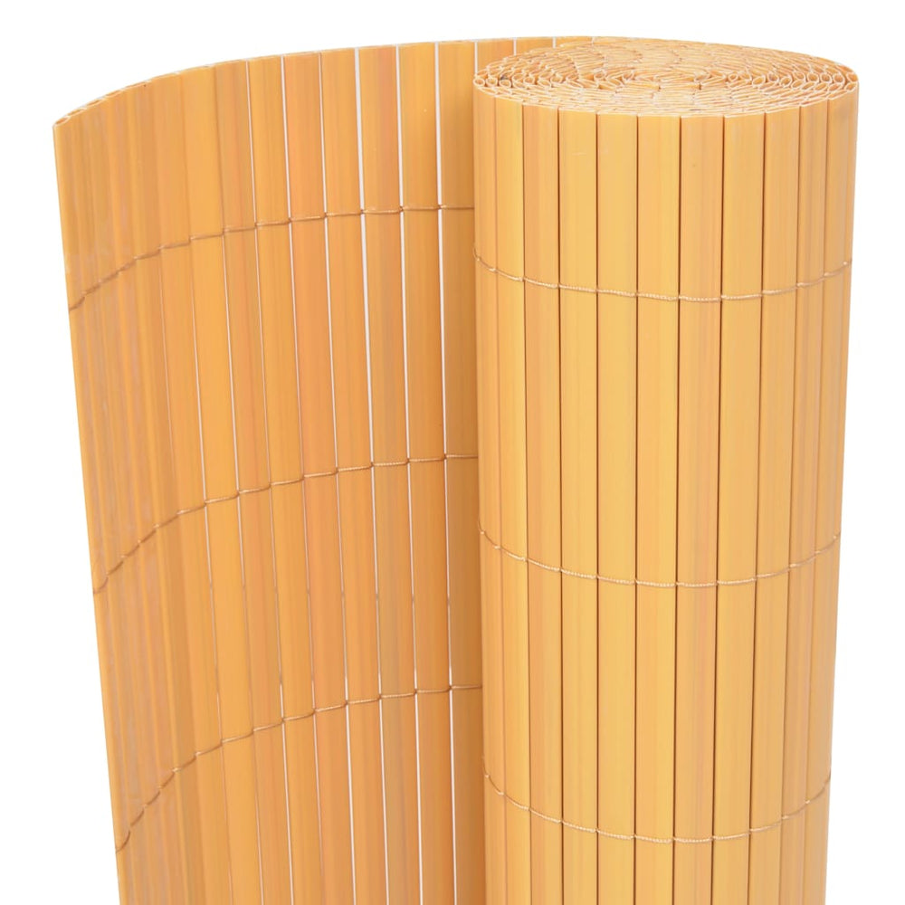 vidaXL Garden Fence Yellow 150 x 500 cm PVC