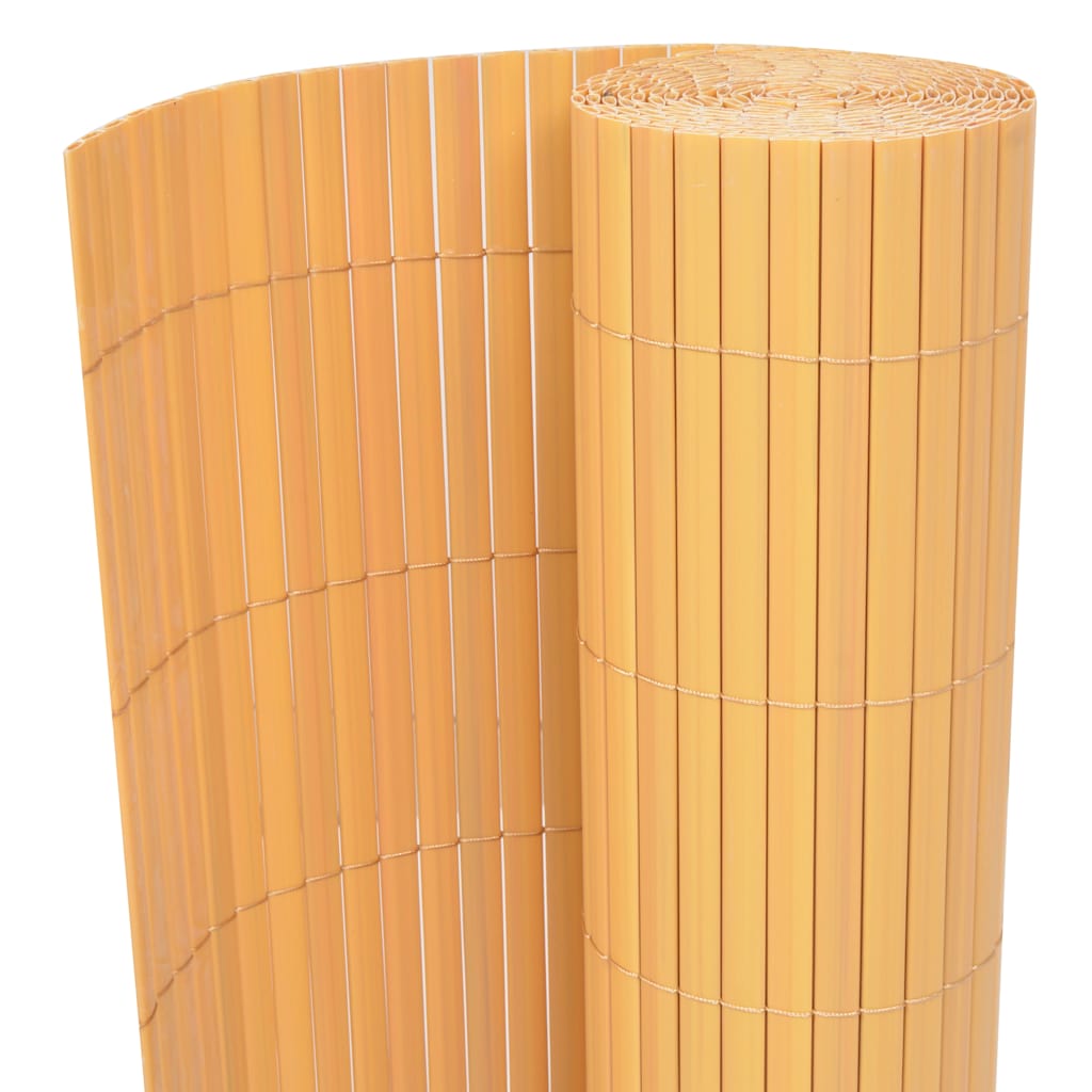 vidaXL Garden Fence Yellow 150 x 500 cm PVC