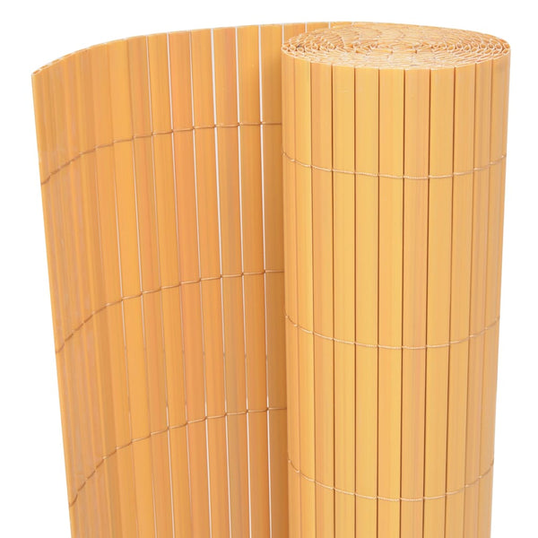 vidaXL Garden Fence Yellow 150 x 500 cm PVC
