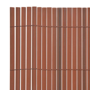 vidaXL Garden Fence Brown 150 x 500 cm PVC