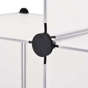 vidaXL Modular Storage Cabinet Cube Shelf with 6 Compartments White