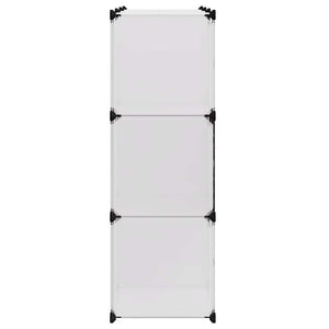 vidaXL Modular Cube Storage Rack with 9 Cubes Black and White