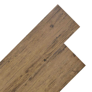 Selbstklebende Bodenplanken Walnussbraun 5,26 m²