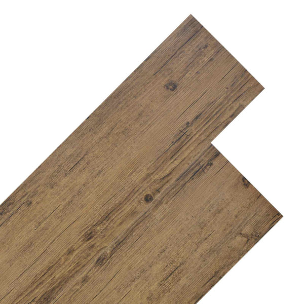 Selbstklebende Bodenplanken Walnussbraun 5,26 m²