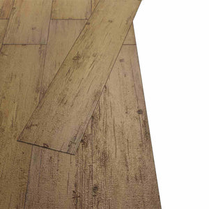 Selbstklebende Bodenplanken Walnussbraun 5,26 m²