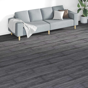 PVC Bodenplanken Schwarz Weiß 5,26 m²