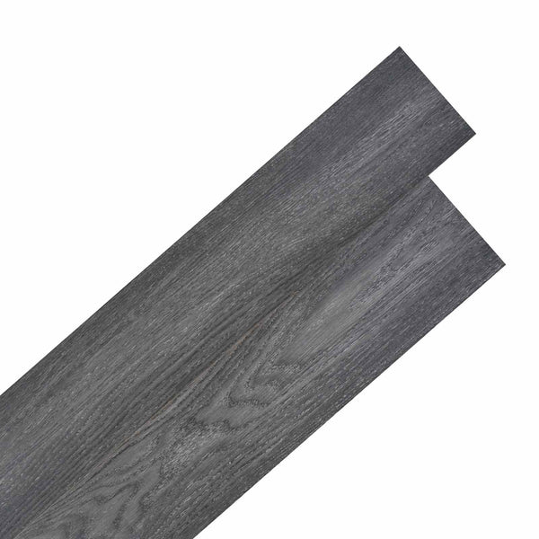 Selbstklebende Bodenplanken Schwarz/Weiß 5,02 m²