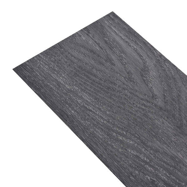 Selbstklebende Bodenplanken Schwarz/Weiß 5,02 m²