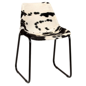 vidaXL Dining Chairs 2 pcs. Genuine Goat Leather