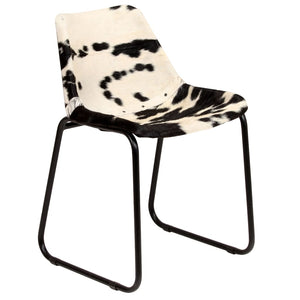 vidaXL Dining Chairs 2 pcs. Genuine Goat Leather