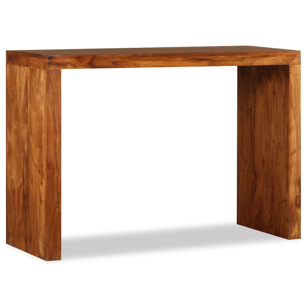 vidaXL Console Table Solid Wood with Honey Polish 110x40x76 cm
