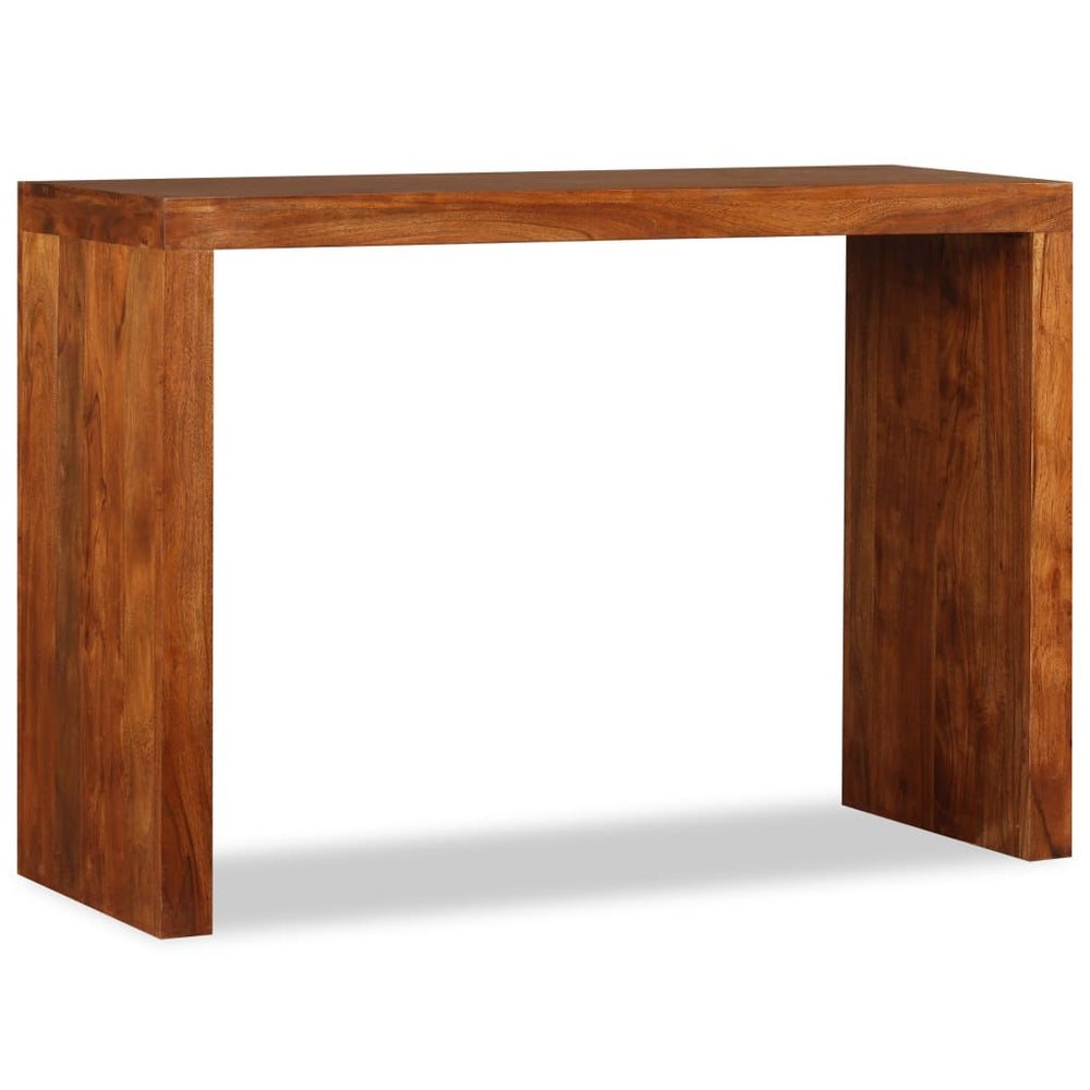 vidaXL Console Table Solid Wood with Honey Polish 110x40x76 cm