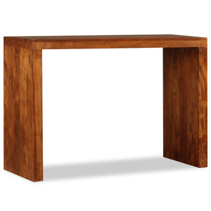 vidaXL Console Table Solid Wood with Honey Polish 110x40x76 cm