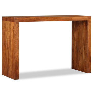 vidaXL Console Table Solid Wood with Honey Polish 110x40x76 cm