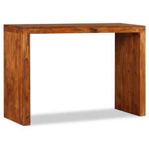 vidaXL Console Table Solid Wood with Honey Polish 110x40x76 cm