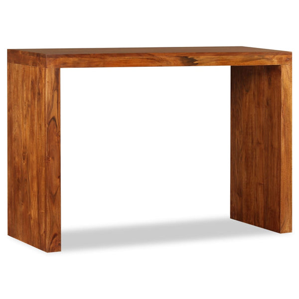 vidaXL Console Table Solid Wood with Honey Polish 110x40x76 cm