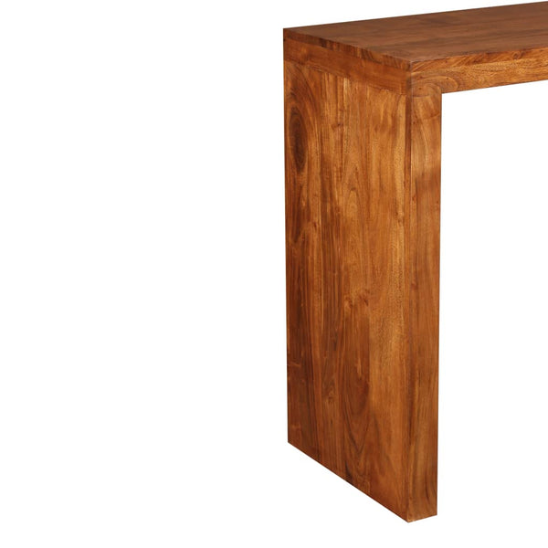 vidaXL Console Table Solid Wood with Honey Polish 110x40x76 cm