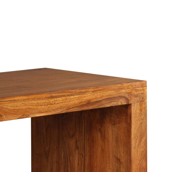 vidaXL Console Table Solid Wood with Honey Polish 110x40x76 cm
