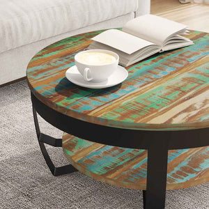 vidaXL Coffee Table Solid Reclaimed Wood 60x40 cm