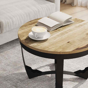 vidaXL Coffee Table Rough Solid Mango Wood 60x40 cm