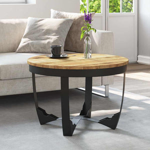 vidaXL Coffee Table Rough Solid Mango Wood 60x40 cm