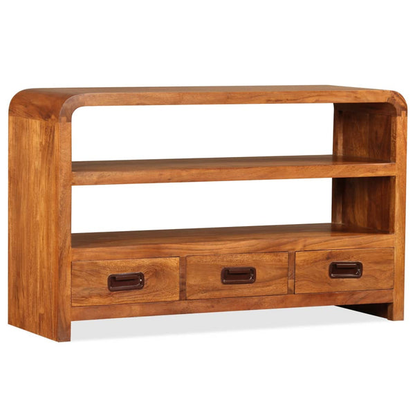 vidaXL TV Cabinet Solid Acacia Wood 90x30x55 cm