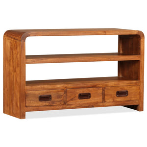 vidaXL TV Cabinet Solid Acacia Wood 90x30x55 cm
