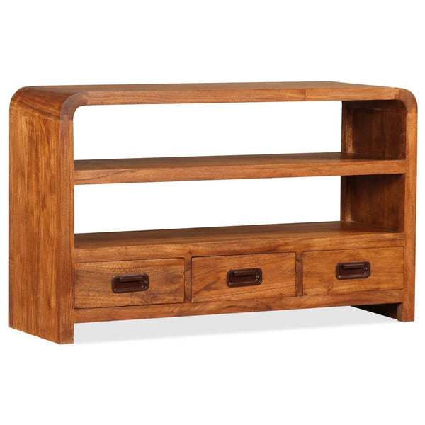vidaXL TV Cabinet Solid Acacia Wood 90x30x55 cm