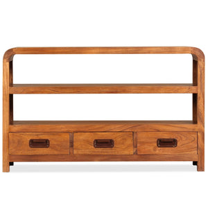vidaXL TV Cabinet Solid Acacia Wood 90x30x55 cm