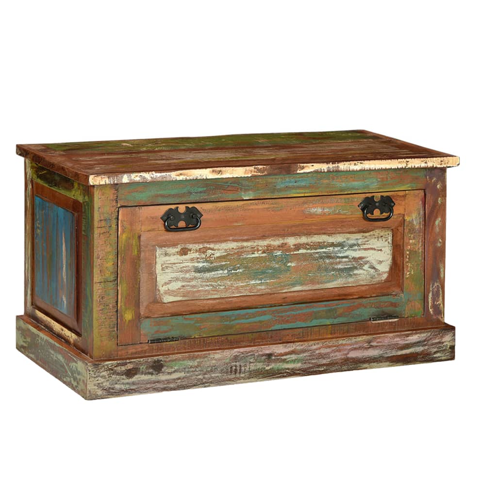 vidaXL Solid Reclaimed Wood Shoe Cabinet