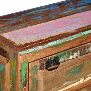 vidaXL Solid Reclaimed Wood Shoe Cabinet